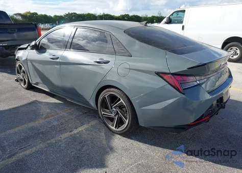 2022 Hyundai Elantra N Line из США, поврежденный, VIN KMHLR4AF5NU247023